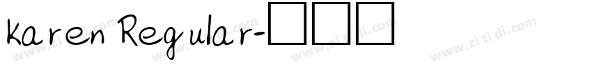 karen Regular字体转换
